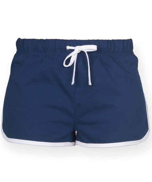 Navy/White - Women's retro shorts Shorts SF Joggers, Must Haves, Women's Fashion Schoolwear Centres