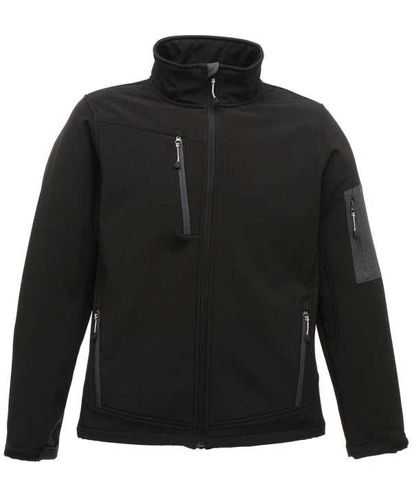 Black/Seal Grey - Arcola 3-layer softshell Jackets Regatta Professional Activewear & Performance, Jackets & Coats, Lightweight layers, Must Haves, Plus Sizes, Softshells, Workwear Schoolwear Centres