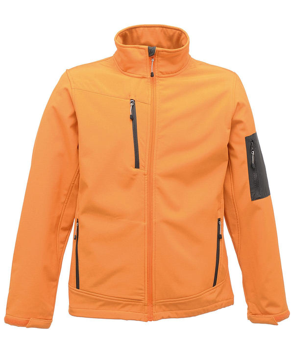 Sun Orange/Seal Grey - Arcola 3-layer softshell Jackets Regatta Professional Activewear & Performance, Jackets & Coats, Lightweight layers, Must Haves, Plus Sizes, Softshells, Workwear Schoolwear Centres