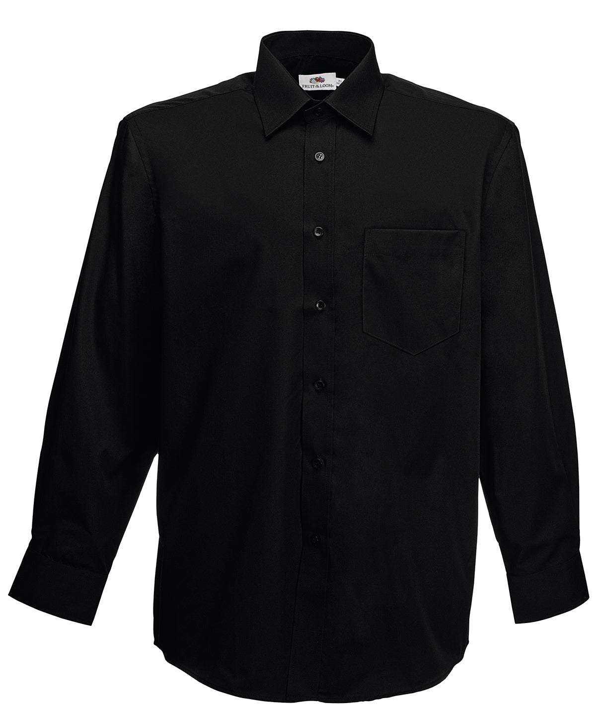 Standard Poplin Black Shirt