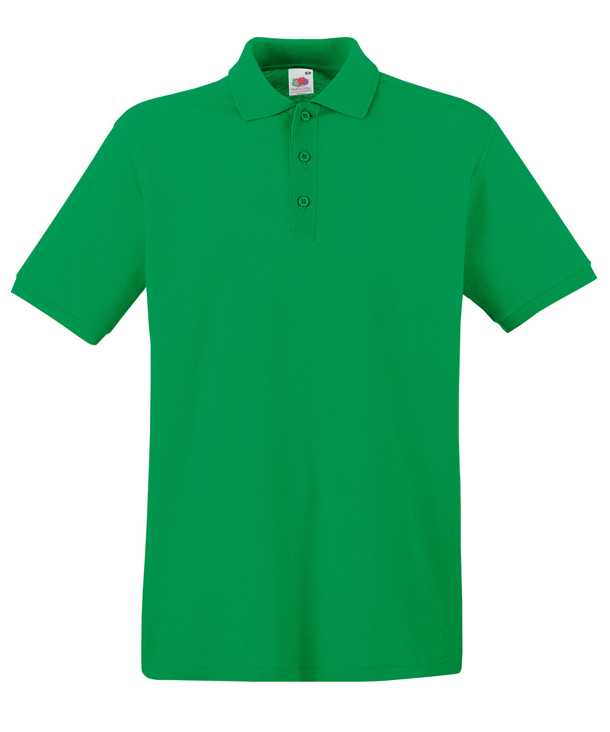 Kelly Green - Premium polo Polos Fruit of the Loom 2022 Spring Edit, Fruit of the Loom Polos, Must Haves, New Colours For 2022, Plus Sizes, Polos & Casual, Raladeal - Recently Added Schoolwear Centres