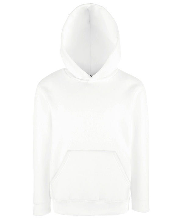 White - Kids classic hooded sweatshirt Hoodies Fruit of the Loom Home of the hoodie, Hoodies, Junior, Must Haves Schoolwear Centres