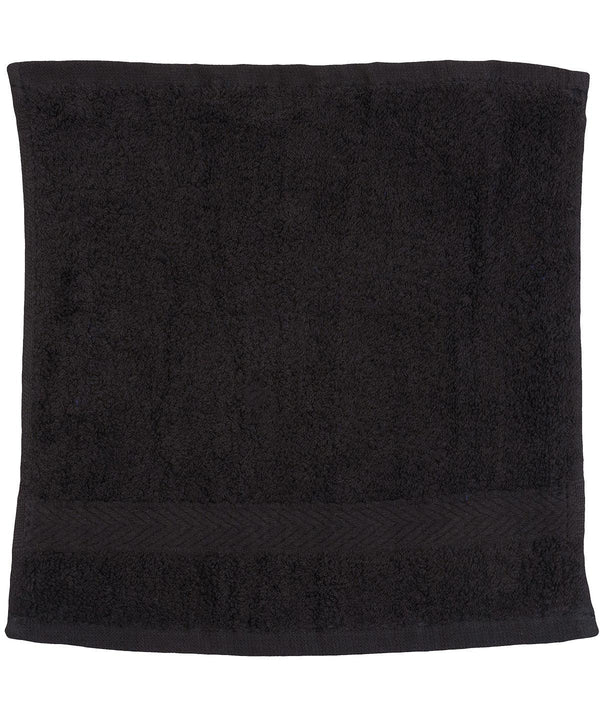 Black - Luxury range face cloth Towels Towel City Homewares & Towelling Schoolwear Centres