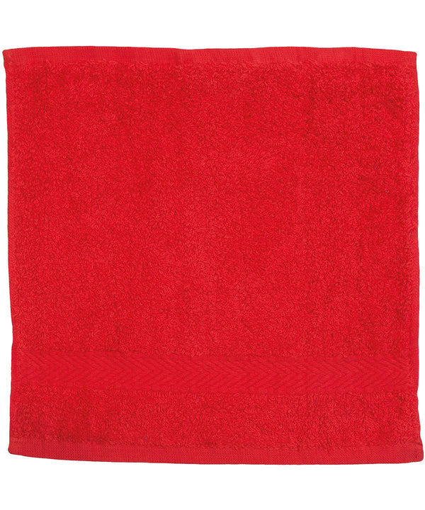 Red - Luxury range face cloth Towels Towel City Homewares & Towelling Schoolwear Centres