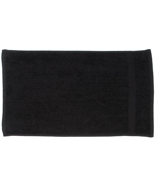 Black - Luxury range guest towel Towels Towel City Gifting & Accessories, Homewares & Towelling, Raladeal - Recently Added Schoolwear Centres