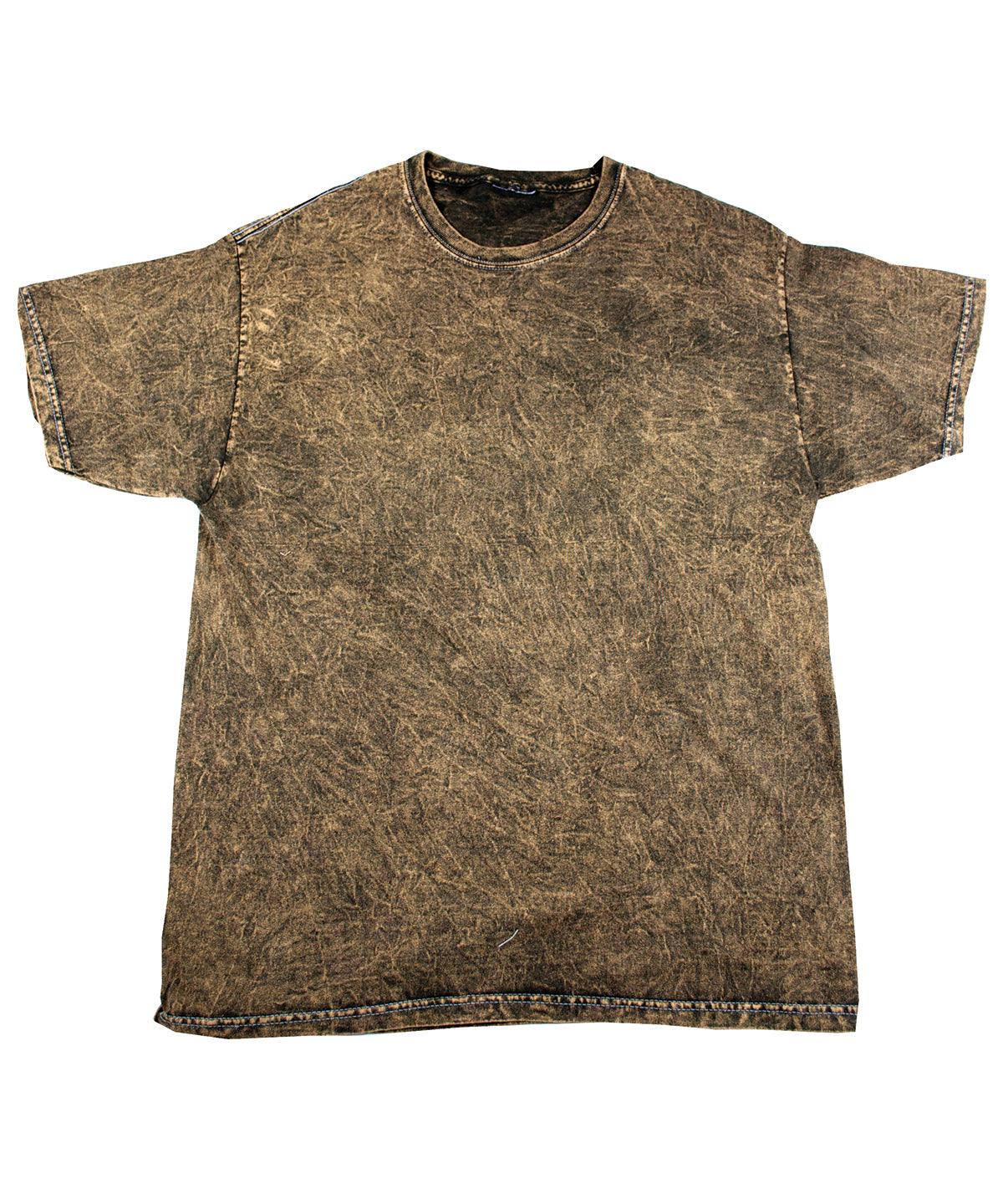 Brown - Mineral wash T T-Shirts Colortone T-Shirts & Vests Schoolwear Centres