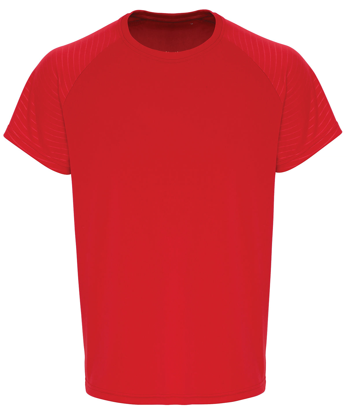 Fire Red - TriDri® embossed sleeve t-shirt T-Shirts TriDri® Activewear & Performance, Exclusives, Must Haves, Plus Sizes, Raladeal - Recently Added, Rebrandable, Sports & Leisure, T-Shirts & Vests, UPF Protection Schoolwear Centres