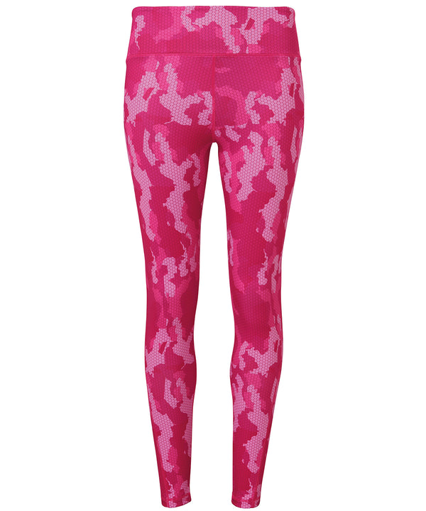 Camo Hot Pink - Women's TriDri® performance Hexoflage® leggings Leggings TriDri® Activewear & Performance, Athleisurewear, Camo, Exclusives, Leggings, Must Haves, Rebrandable, Sports & Leisure, Trousers & Shorts, Women's Fashion Schoolwear Centres