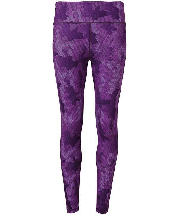 Camo Purple - Women's TriDri® performance Hexoflage® leggings Leggings TriDri® Activewear & Performance, Athleisurewear, Camo, Exclusives, Leggings, Must Haves, Rebrandable, Sports & Leisure, Trousers & Shorts, Women's Fashion Schoolwear Centres