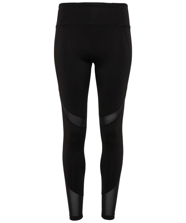 Black* - Women's TriDri® mesh tech panel leggings full-length Leggings TriDri® Activewear & Performance, Back to the Gym, Exclusives, Leggings, Must Haves, New Products – February Launch, Sports & Leisure, Trousers & Shorts, Women's Fashion Schoolwear Centres