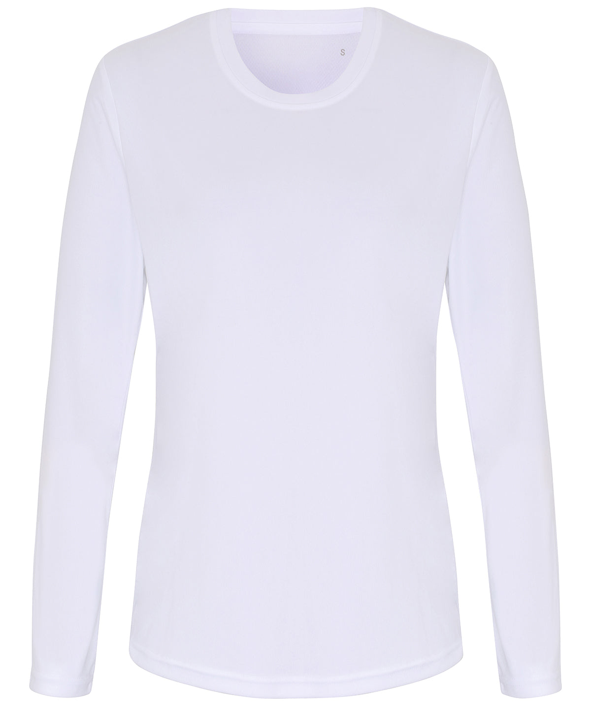 White - Women's TriDri® long sleeve performance t-shirt T-Shirts TriDri® Activewear & Performance, Exclusives, Rebrandable, Sports & Leisure, T-Shirts & Vests, UPF Protection Schoolwear Centres