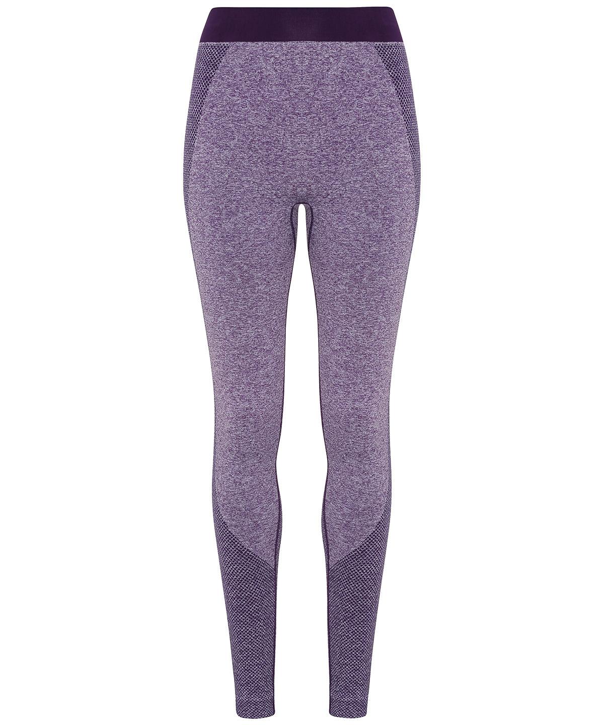 Purple - Women's TriDri® seamless '3D fit' multi-sport sculpt leggings Leggings TriDri® Activewear & Performance, Athleisurewear, Back to Fitness, Back to the Gym, Co-ords, Exclusives, Fashion Leggings, Leggings, Must Haves, Rebrandable, Sports & Leisure, Trousers & Shorts Schoolwear Centres