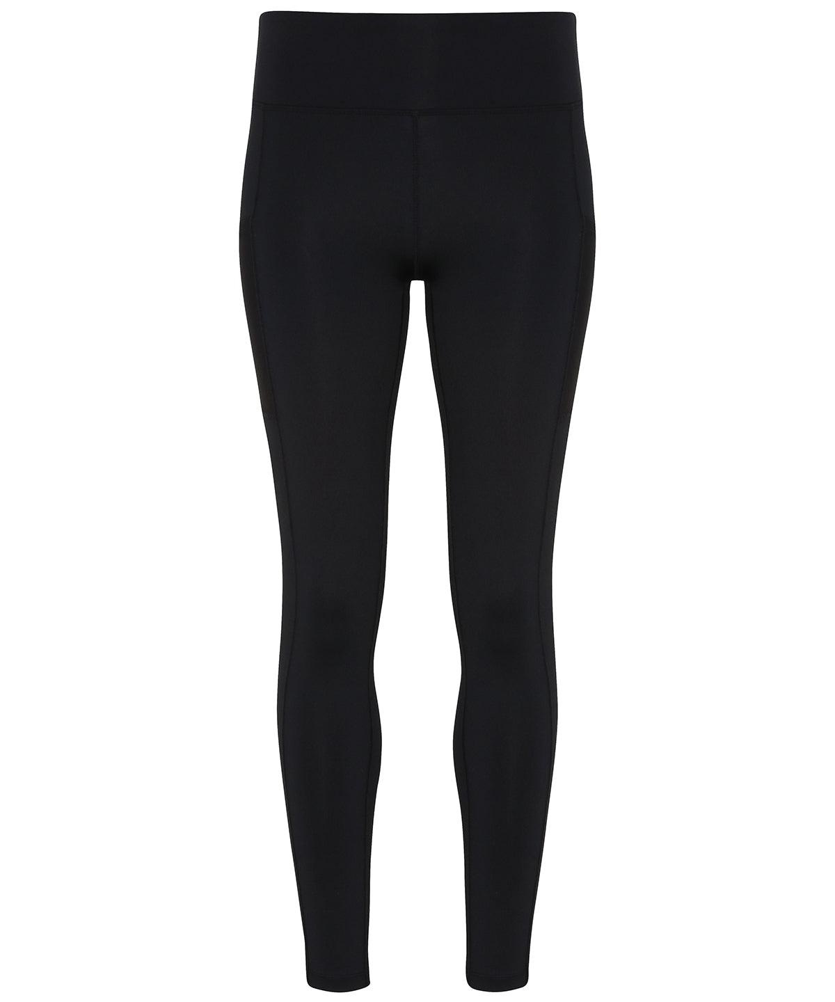 Black - Women's TriDri® performance compression leggings Leggings TriDri® Athleisurewear, Back to Fitness, Exclusives, Fashion Leggings, Leggings, Must Haves, On-Trend Activewear, Rebrandable, Sports & Leisure, Trousers & Shorts Schoolwear Centres