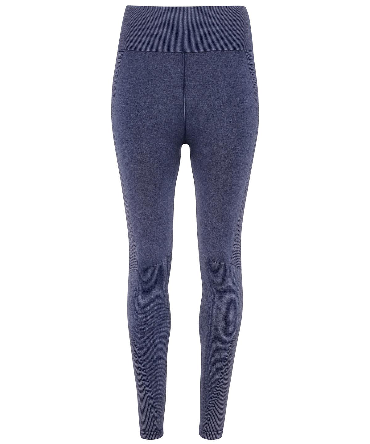 Indigo Denim - Women's TriDri® seamless '3D fit' multi-sport denim look leggings Leggings TriDri® Athleisurewear, Back to Fitness, Co-ords, Exclusives, Leggings, Must Haves, On-Trend Activewear, Rebrandable, Trousers & Shorts Schoolwear Centres