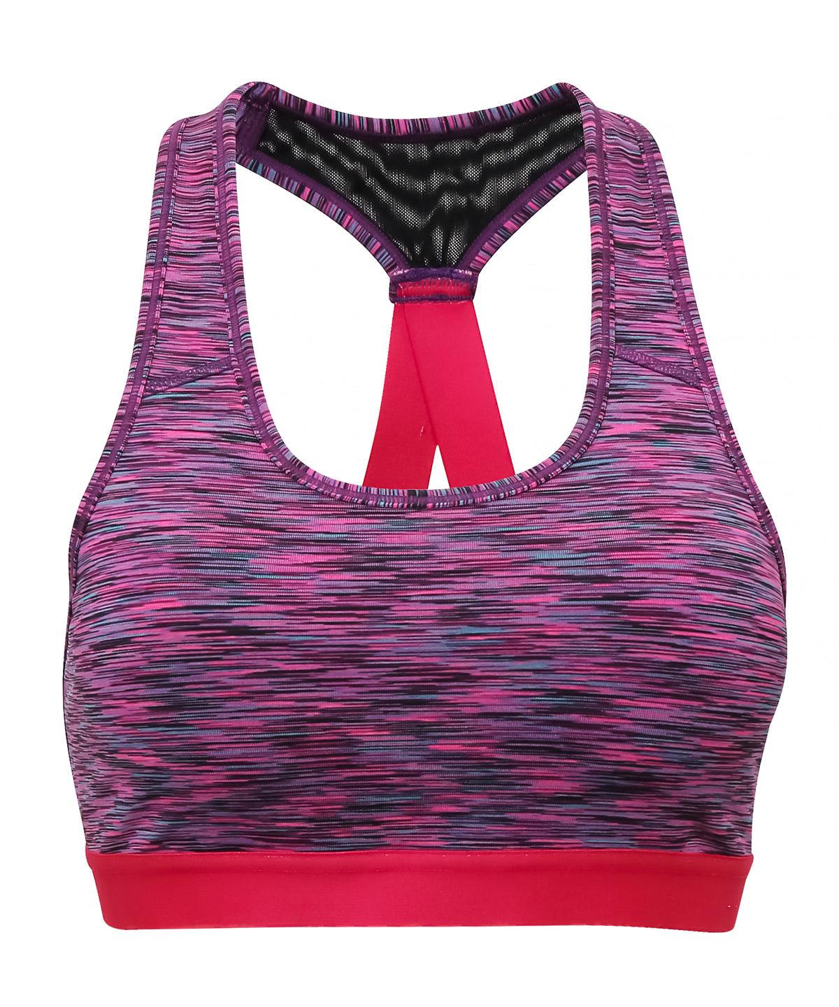 Space Pink - TriDri® performance sports bra (medium impact) Bras TriDri® Activewear & Performance, Back to the Gym, Exclusives, Lounge & Underwear, Sports & Leisure, Women's Fashion Schoolwear Centres