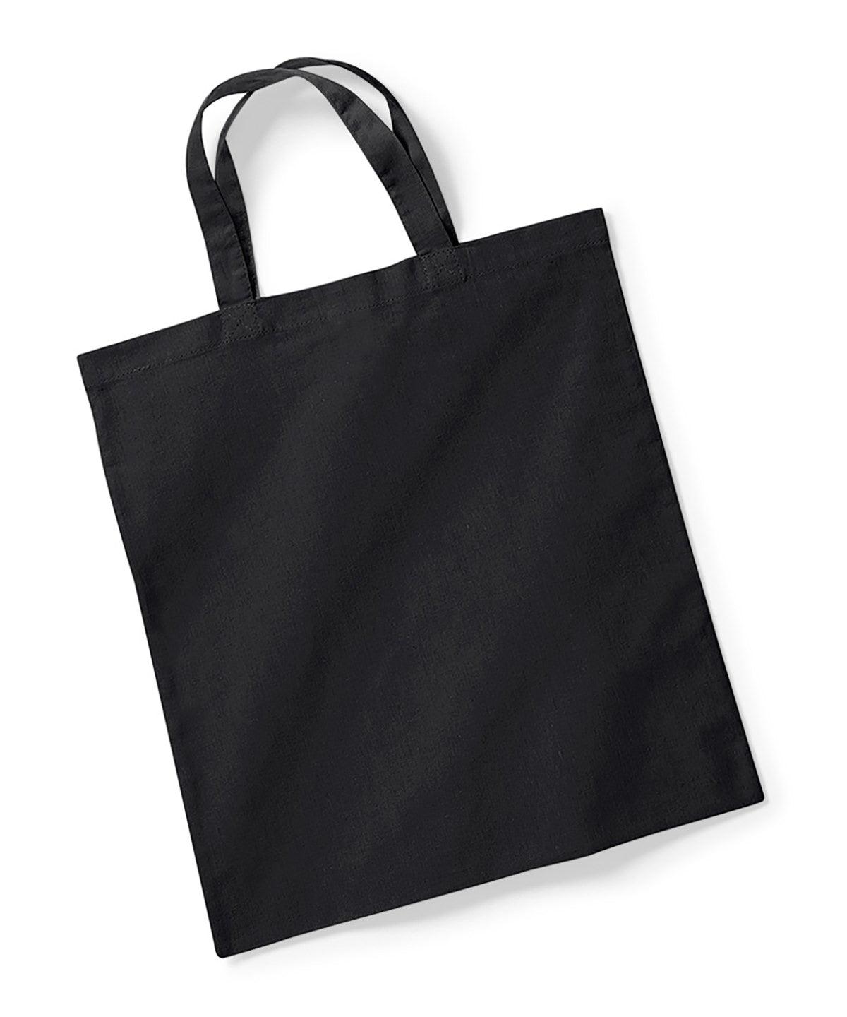 Black - Bag for life - short handles Bags Westford Mill Bags & Luggage, Raladeal - High Stock Schoolwear Centres