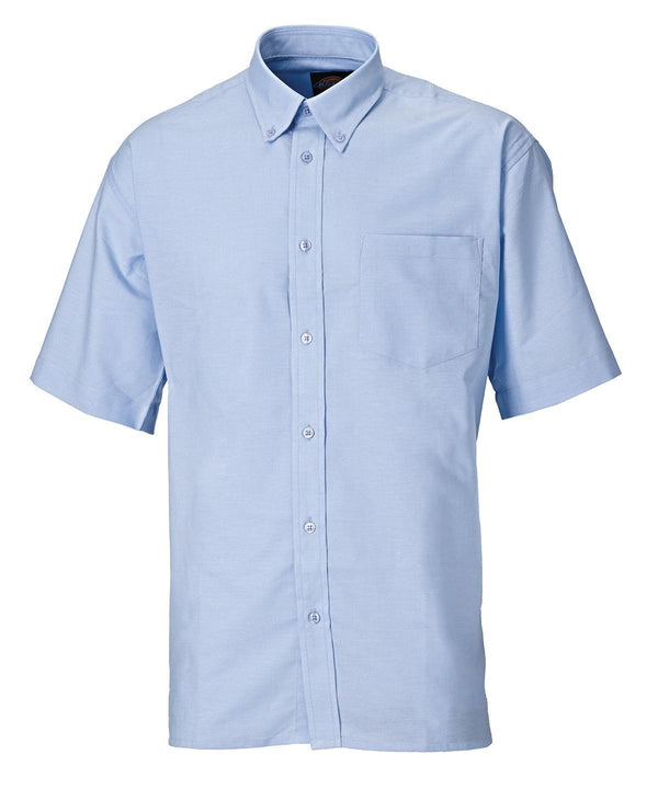 Light Blue - Oxford weave short sleeve shirt (SH64250) Shirts Last Chance to Buy Shirts & Blouses, Workwear Schoolwear Centres