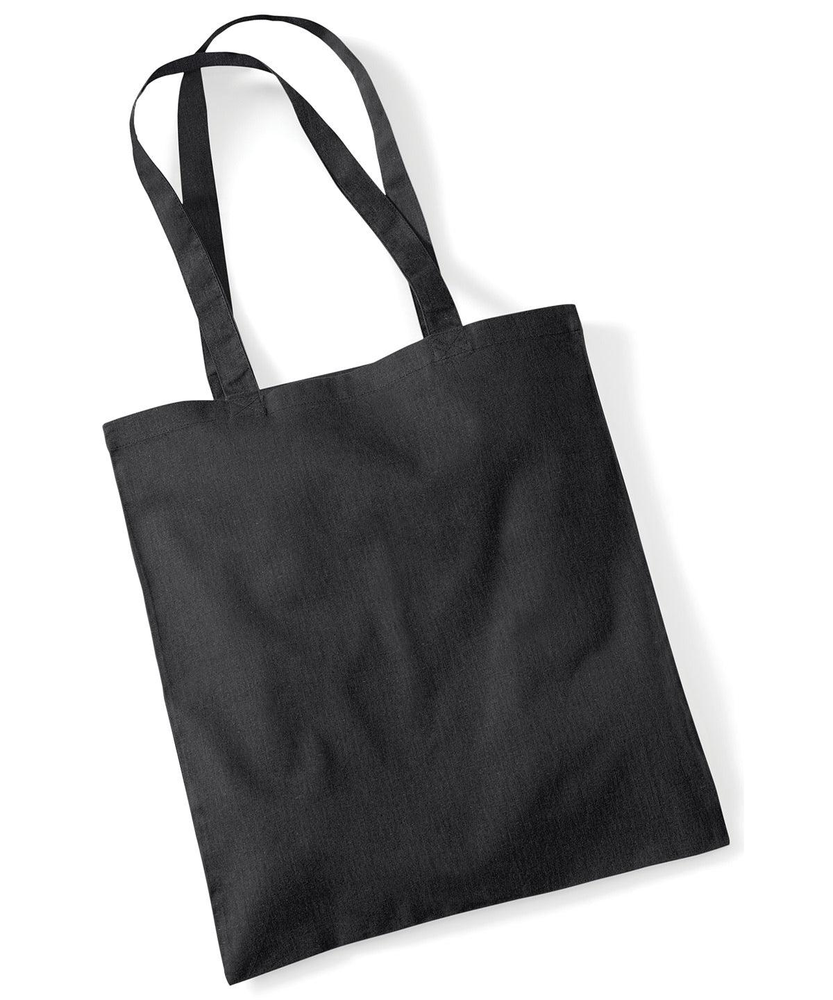 Black - Bag for life - long handles Bags Westford Mill Bags & Luggage, Crafting, Must Haves, Rebrandable Schoolwear Centres
