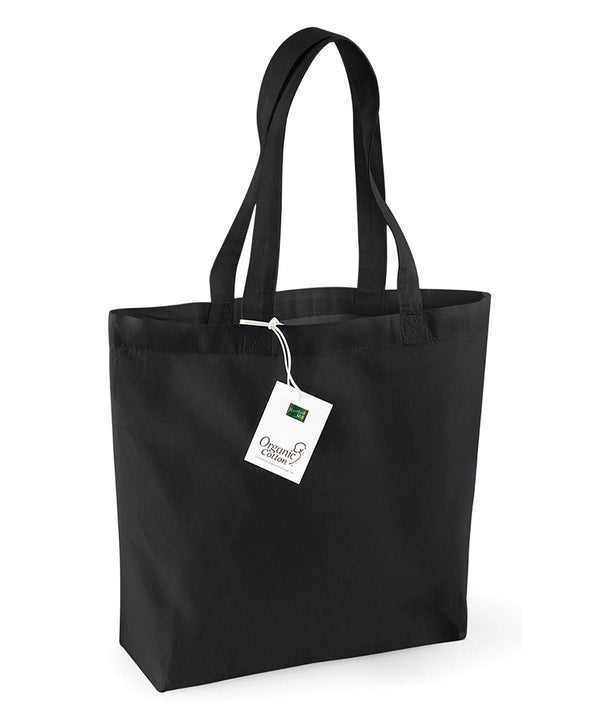 Black - Organic cotton shopper Bags Westford Mill Bags & Luggage, Must Haves, Organic & Conscious Schoolwear Centres