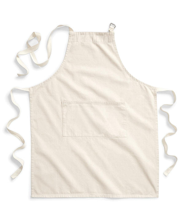 Natural - Fairtrade cotton adult craft apron Aprons Westford Mill Aprons & Service, New Colours For 2022, Organic & Conscious, Workwear Schoolwear Centres