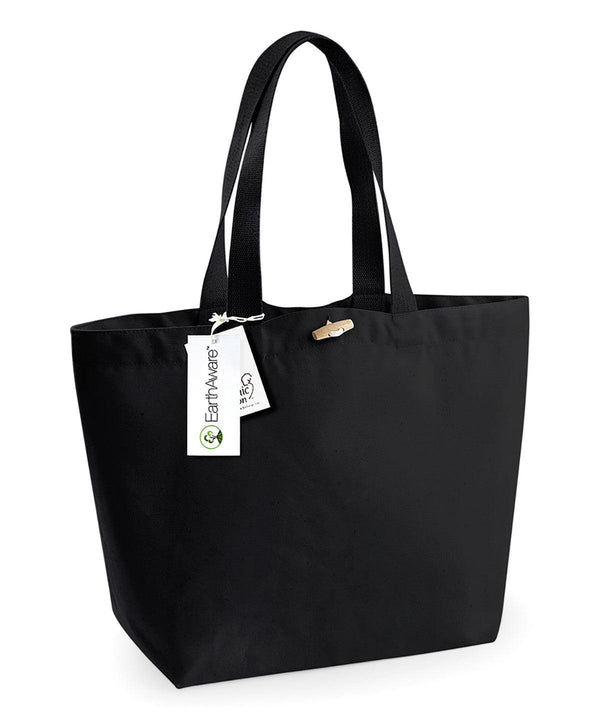 Black - EarthAware® organic marina tote Bags Westford Mill Bags & Luggage, Holiday Season, Organic & Conscious Schoolwear Centres