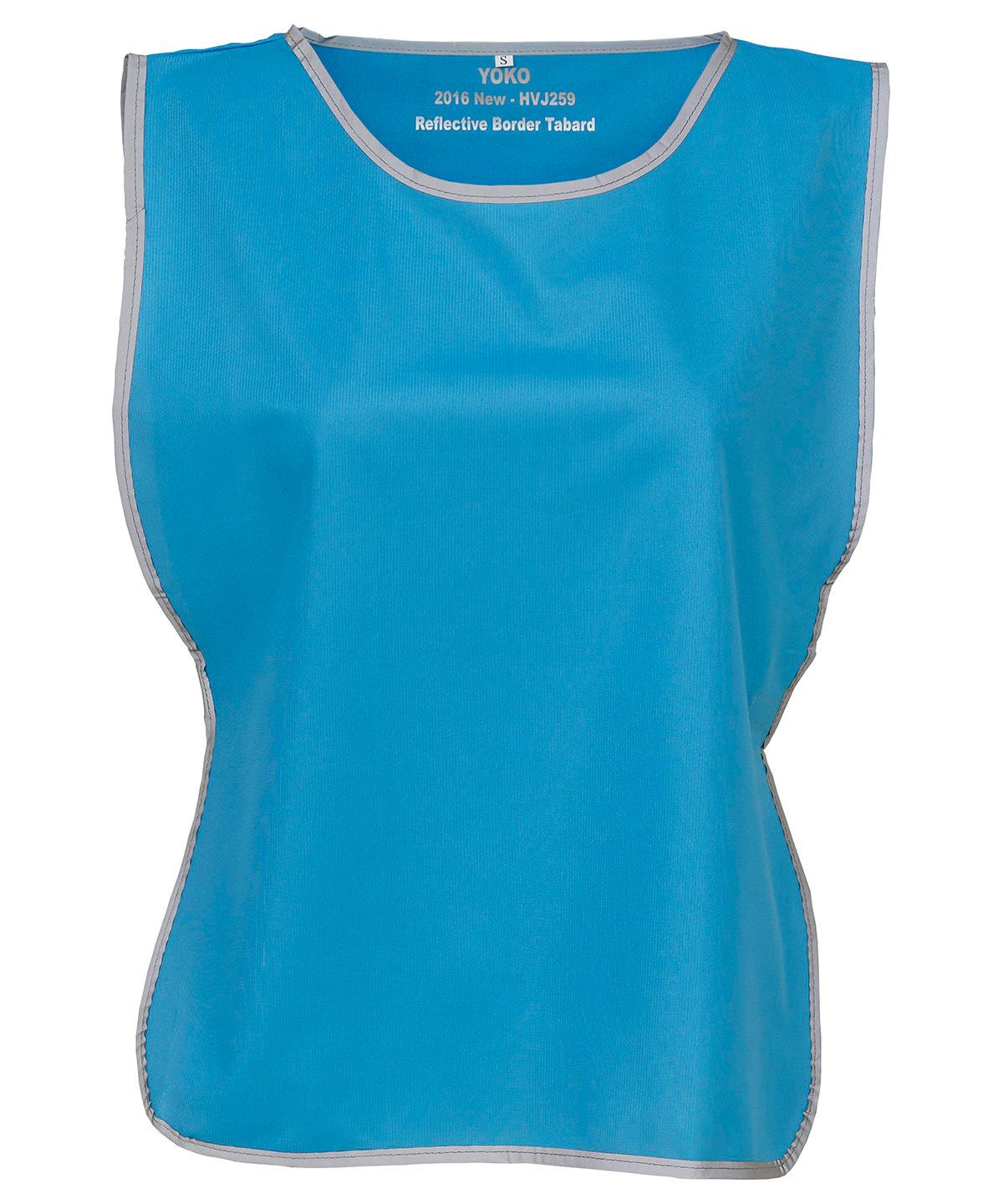 Sapphire - Hi-vis reflective border tabard (HVJ259) Tabards Yoko Must Haves, Safety Essentials, Safetywear, Workwear Schoolwear Centres