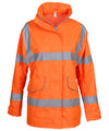 Orange - Women's hi-vis executive jacket (HVP189) Jackets Yoko Safetywear, Workwear Schoolwear Centres