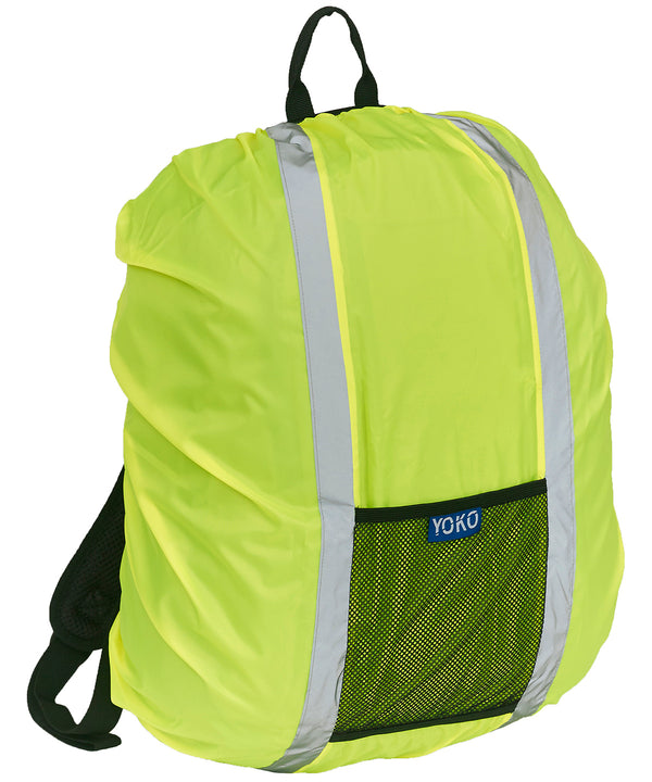 Yellow - Hi-vis rucksack cover (HVW068) Bags Yoko Bags & Luggage, Camo, Safetywear, Workwear Schoolwear Centres
