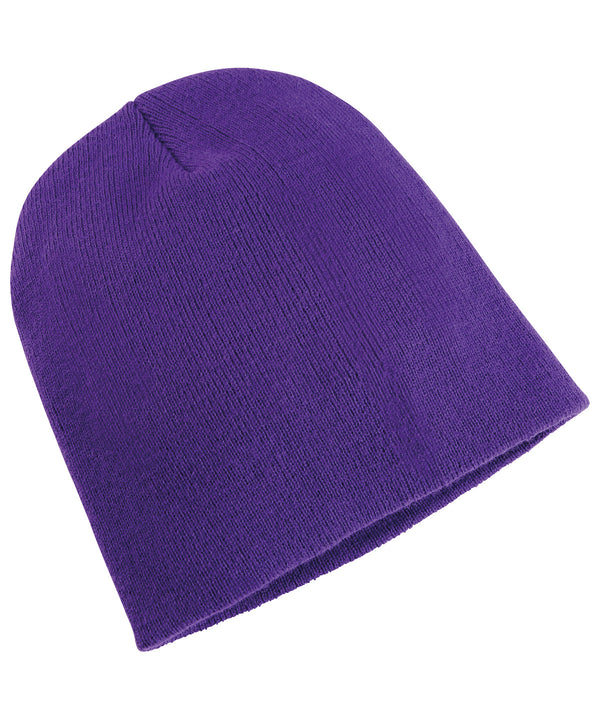 Purple - Heavyweight long beanie (1501KC) Hats Flexfit by Yupoong Headwear, Must Haves, New Colours for 2023, Winter Essentials Schoolwear Centres