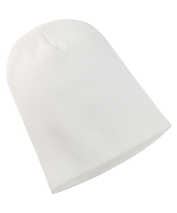 White - Heavyweight long beanie (1501KC) Hats Flexfit by Yupoong Headwear, Must Haves, New Colours for 2023, Winter Essentials Schoolwear Centres
