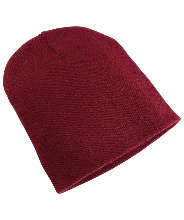 Maroon - Heavyweight beanie (1500KC) Hats Flexfit by Yupoong Headwear, New Colours for 2023, Winter Essentials Schoolwear Centres