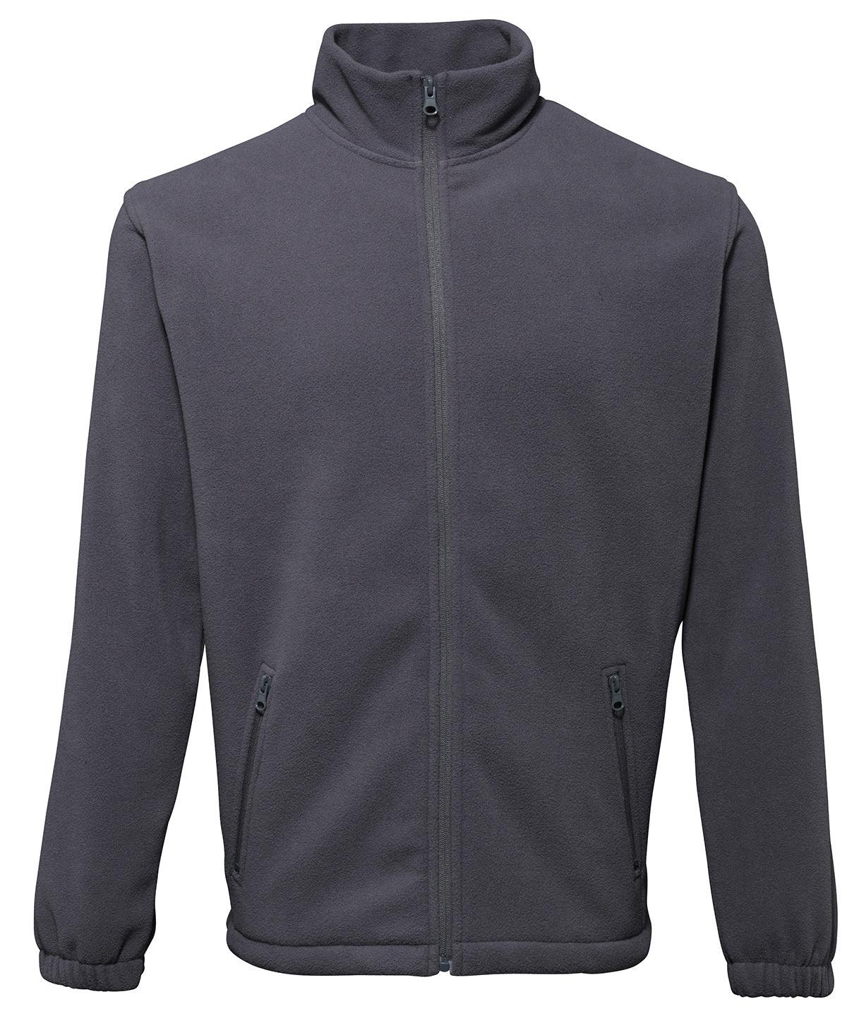 Charcoal - Full-zip fleece Jackets 2786 Jackets & Coats, Jackets - Fleece, Must Haves, Plus Sizes, Rebrandable, Workwear Schoolwear Centres