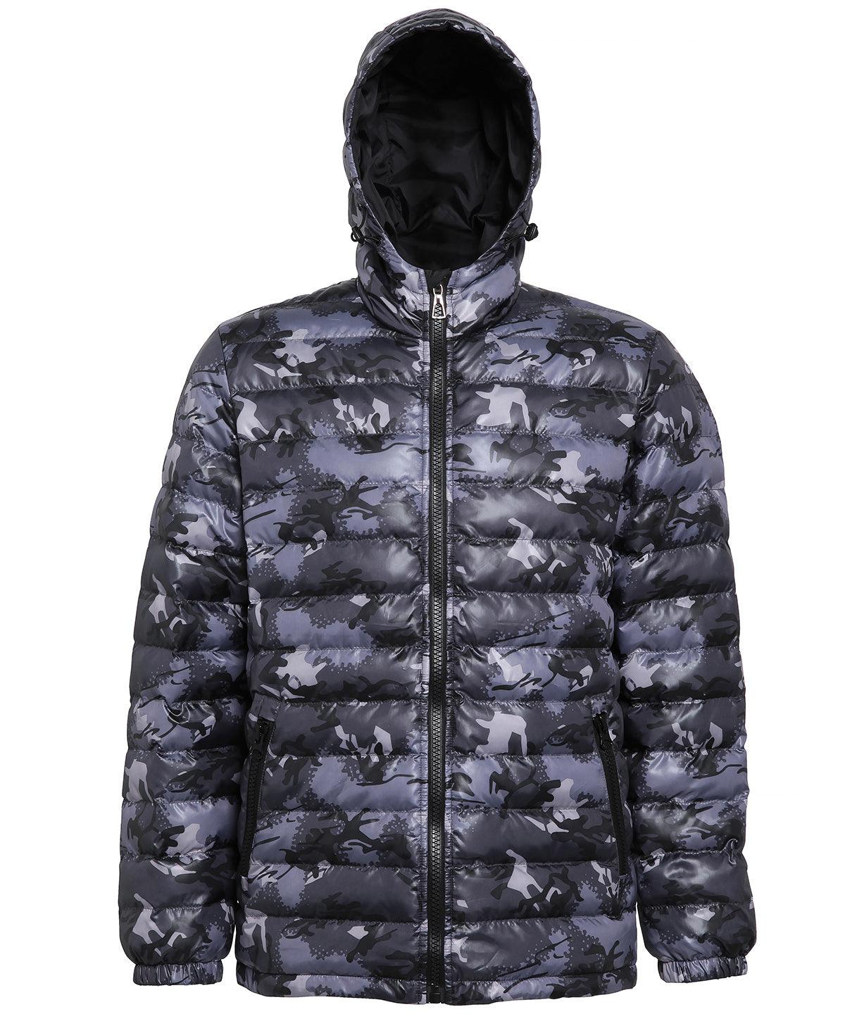 Camo Grey - Padded jacket Jackets 2786 Camo, Jackets & Coats, Must Haves, Padded & Insulation, Rebrandable Schoolwear Centres