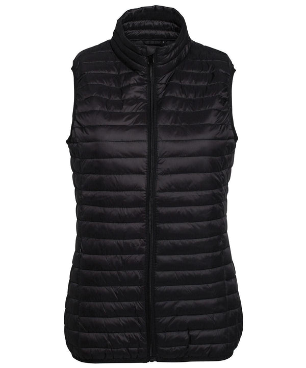 Black - Women's tribe fineline padded gilet Body Warmers 2786 2022 Spring Edit, Alfresco Dining, Gilets and Bodywarmers, Jackets & Coats, Must Haves, Outdoor Dining, Padded & Insulation, Raladeal - Recently Added, Rebrandable, Women's Fashion Schoolwear Centres