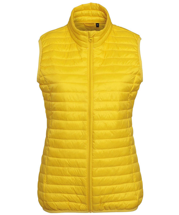Bright Yellow - Women's tribe fineline padded gilet Body Warmers 2786 2022 Spring Edit, Alfresco Dining, Gilets and Bodywarmers, Jackets & Coats, Must Haves, Outdoor Dining, Padded & Insulation, Raladeal - Recently Added, Rebrandable, Women's Fashion Schoolwear Centres