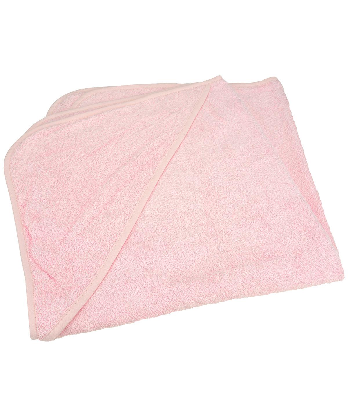 Light Pink/Light Pink/Light Pink - ARTG® Babiezz® medium baby hooded towel Towels A&R Towels Baby & Toddler, Homewares & Towelling Schoolwear Centres