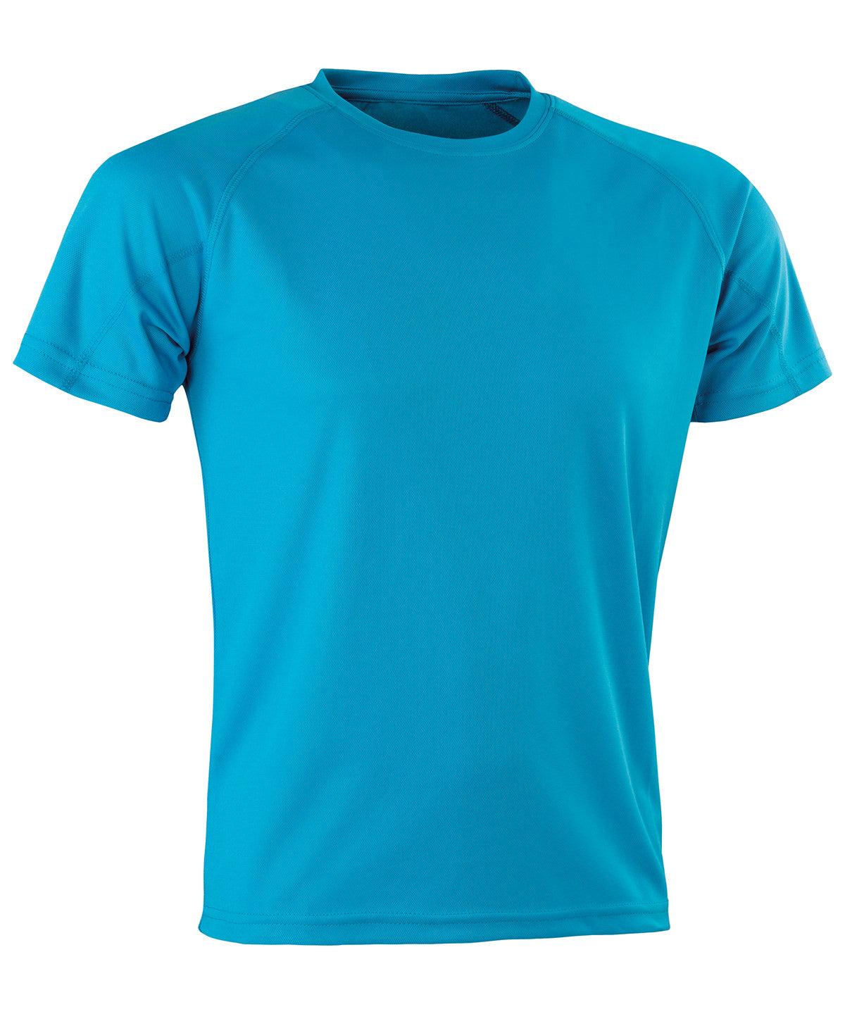 Ocean Blue - Performance Aircool tee T-Shirts Spiro Activewear & Performance, Back to the Gym, Must Haves, New Colours for 2021, Plus Sizes, Sports & Leisure Schoolwear Centres