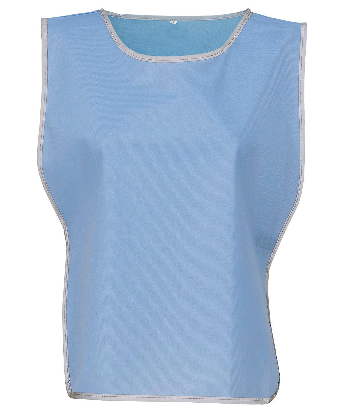 Sky Blue - Hi-vis reflective border tabard (HVJ259) Tabards Yoko Must Haves, Safety Essentials, Safetywear, Workwear Schoolwear Centres