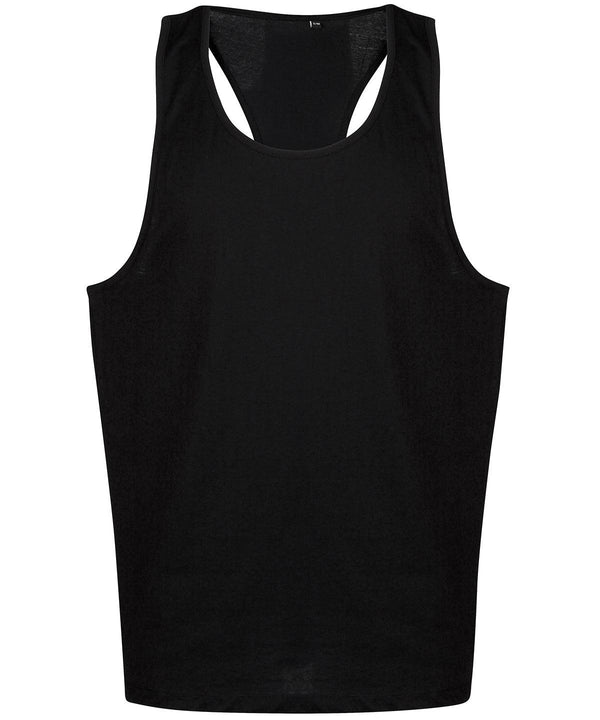 Black - Tanx vest top Vests Last Chance to Buy Raladeal - High Stock, Rebrandable, T-Shirts & Vests Schoolwear Centres