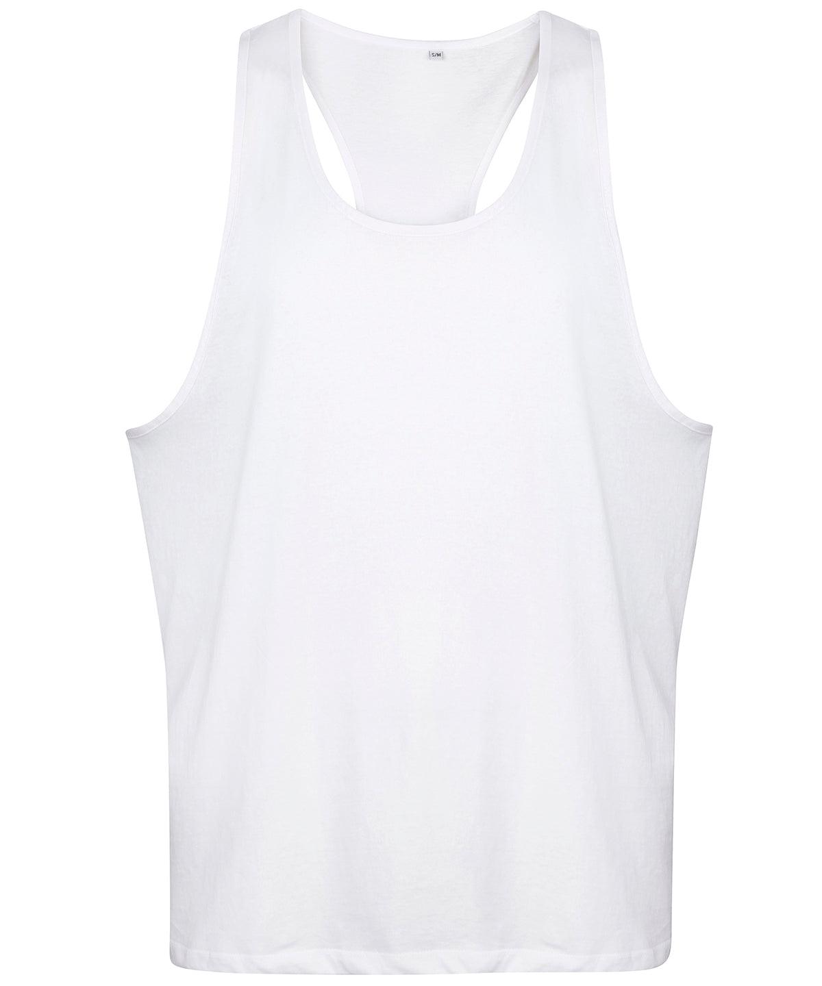 White - Tanx vest top Vests Last Chance to Buy Raladeal - High Stock, Rebrandable, T-Shirts & Vests Schoolwear Centres