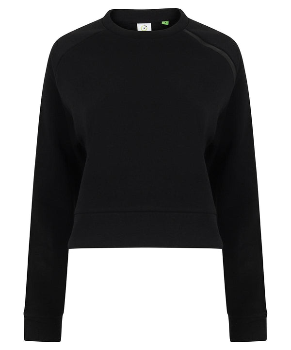 Black - Women's cropped sweatshirt Sweatshirts Tombo Athleisurewear, Cropped, On-Trend Activewear, Rebrandable, Sports & Leisure, Street Casual, Sweatshirts Schoolwear Centres