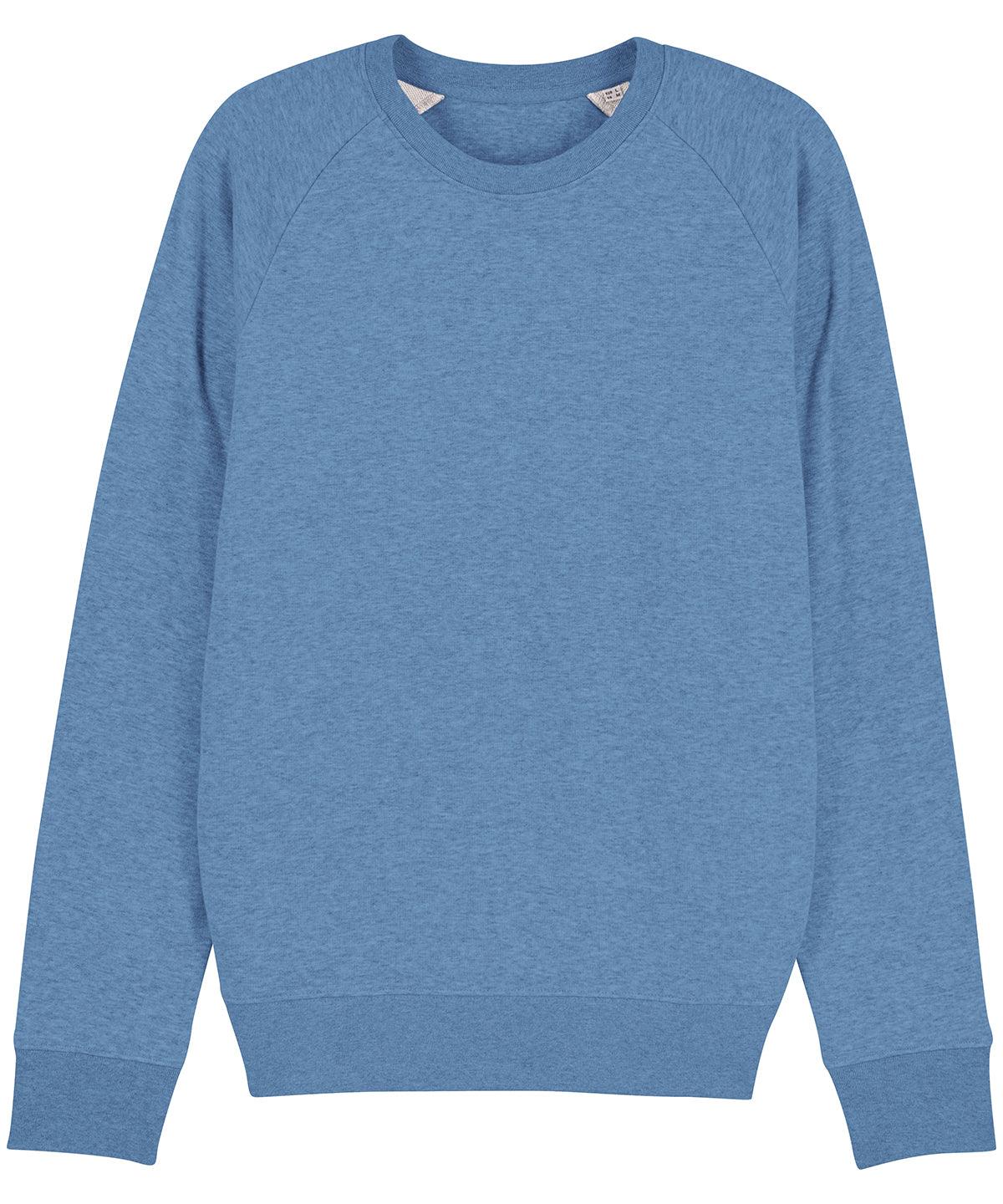 Mid Heather Blue - Stroller, unisex iconic crew neck sweatshirt (STSM567) Sweatshirts Stanley/Stella Conscious cold weather styles, Exclusives, Must Haves, New Colours for 2021, New Colours For 2022, New Sizes for 2022, Organic & Conscious, Raladeal - Stanley Stella, Recycled, Stanley/ Stella, Sweatshirts Schoolwear Centres