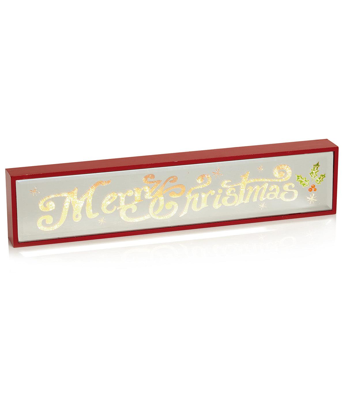 Merry Christmas - Lit table decoration Christmas Decorations The Christmas Shop Christmas Schoolwear Centres