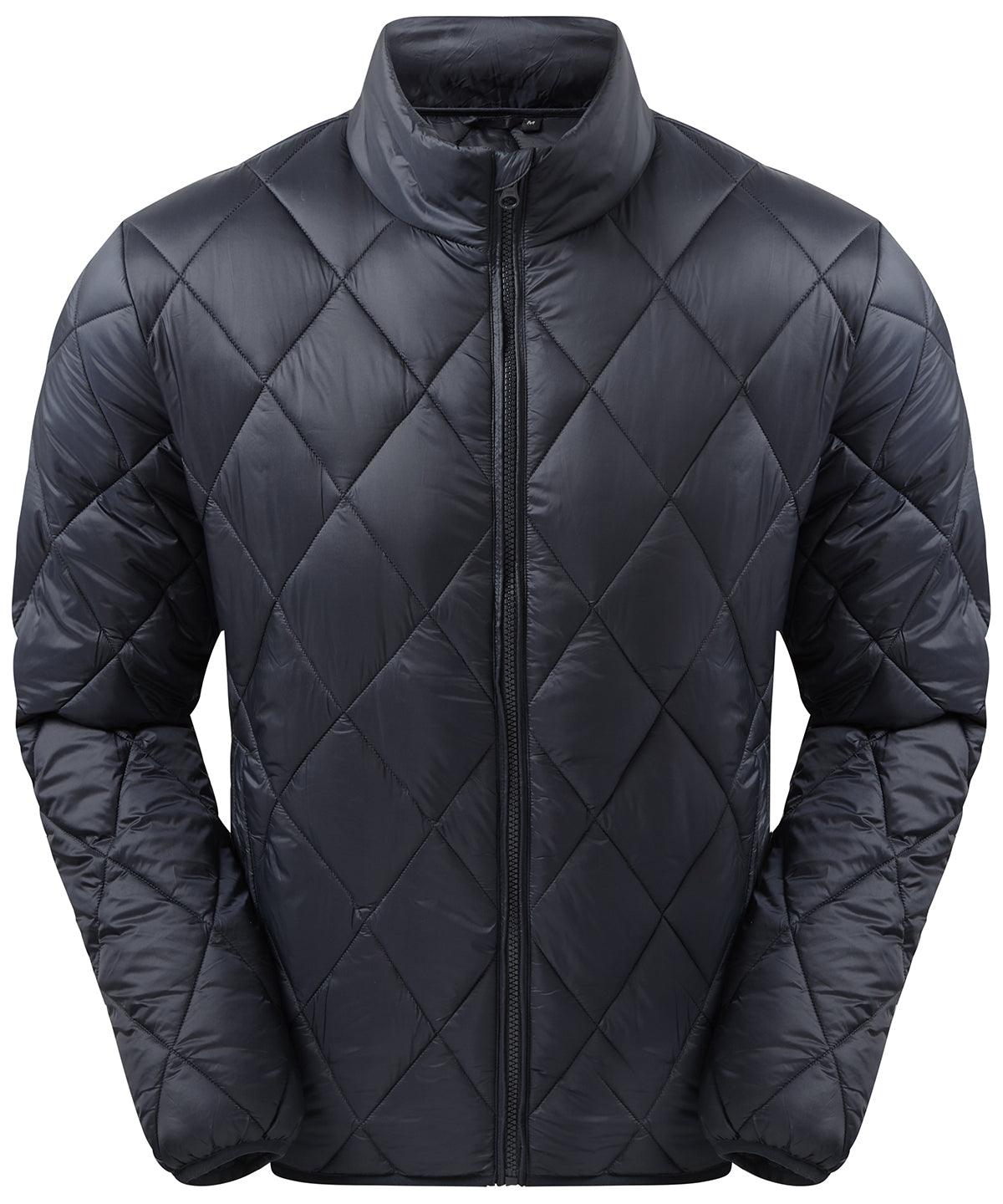 Navy - Diamond pane padded Jacket Jackets 2786 Directory, Jackets & Coats, Padded & Insulation, Padded Perfection, Plus Sizes, Rebrandable Schoolwear Centres