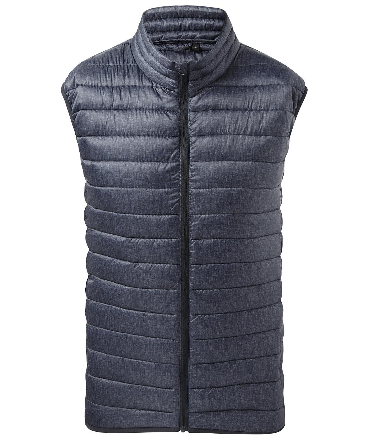 Navy Melange - Melange padded gilet Body Warmers 2786 Alfresco Dining, Directory, Gilets and Bodywarmers, Jackets & Coats, Outdoor Dining, Padded & Insulation, Plus Sizes, Rebrandable Schoolwear Centres