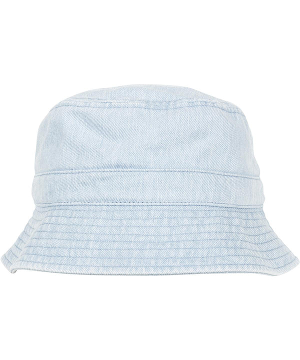Light Blue - Denim bucket hat (5003DB) Hats Flexfit by Yupoong Headwear, Rebrandable Schoolwear Centres