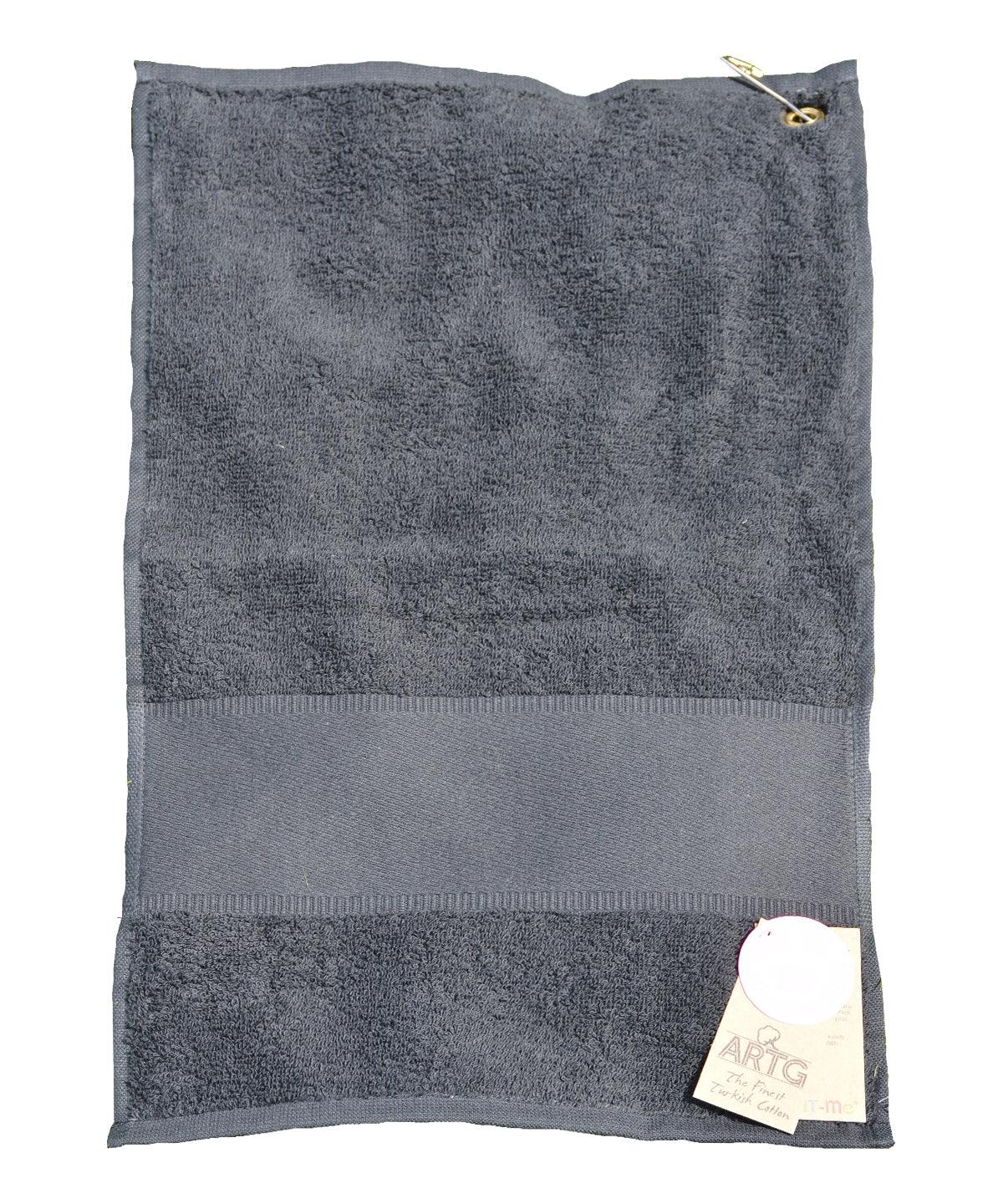Graphite - PRINT-Me® golf towel Towels A&R Towels Homewares & Towelling, Must Haves, Rebrandable Schoolwear Centres