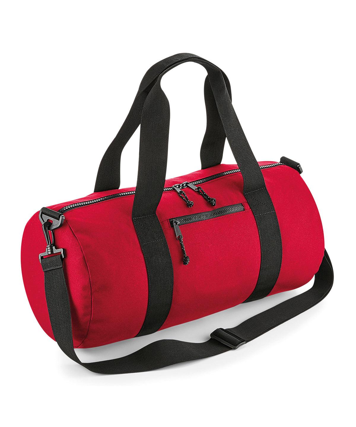 Classic Red - Recycled barrel bag Bags Bagbase Bags & Luggage, Must Haves, Organic & Conscious, Rebrandable, Recycled Schoolwear Centres