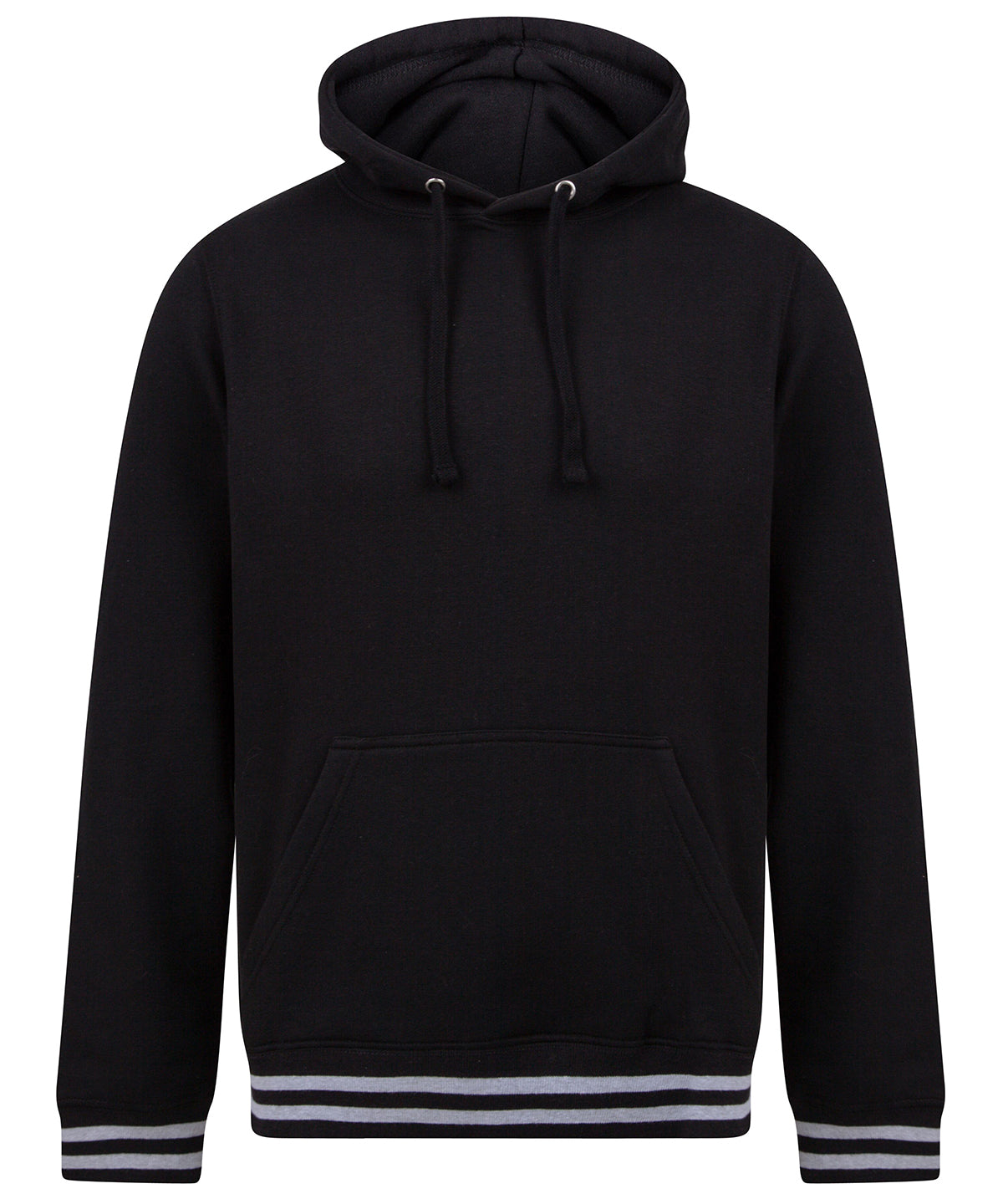 Hoodie with striped cuffs 