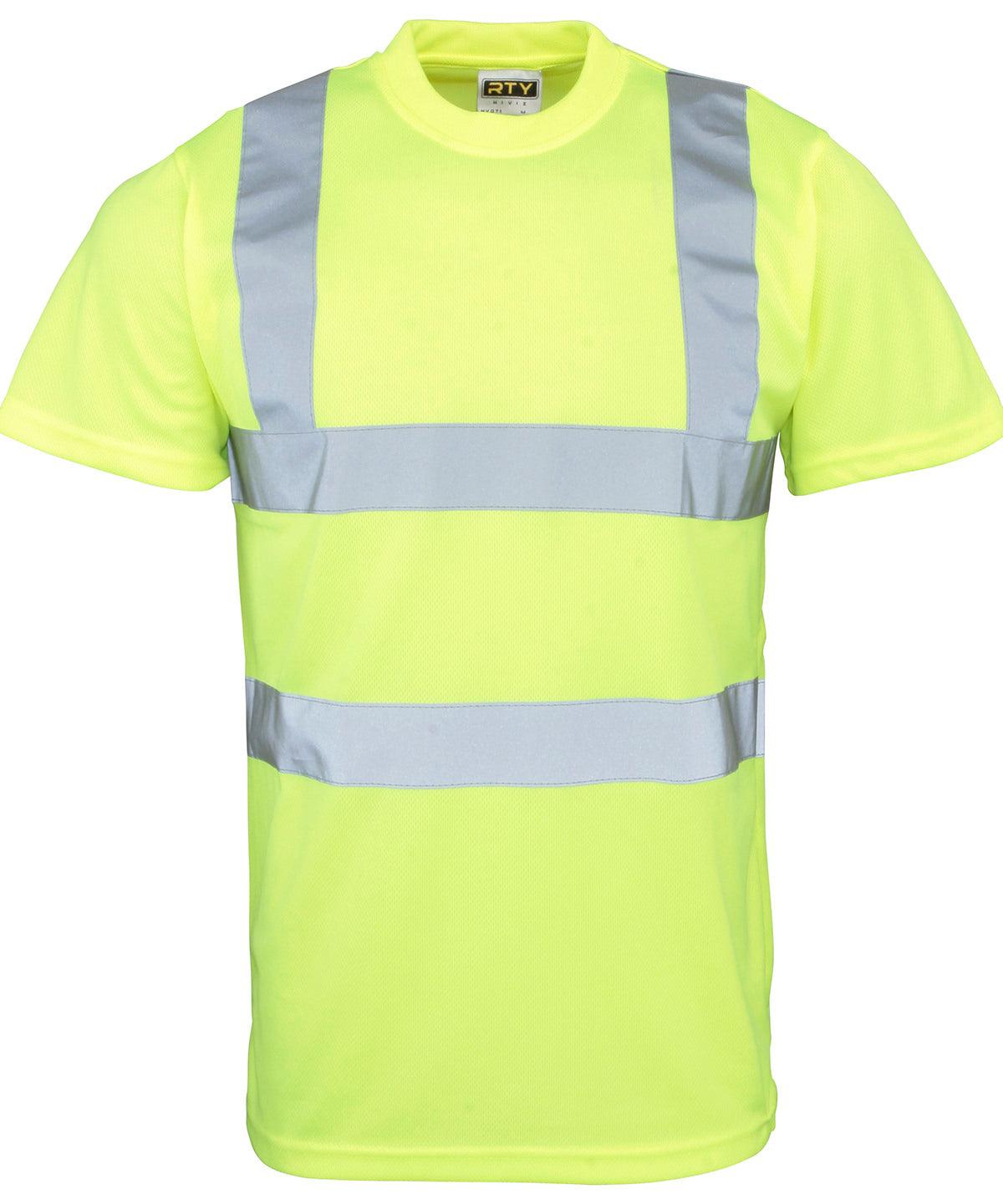 Fluorescent Orange - High visibility t-shirt T-Shirts Last Chance to Buy Plus Sizes, Safetywear, Workwear Schoolwear Centres